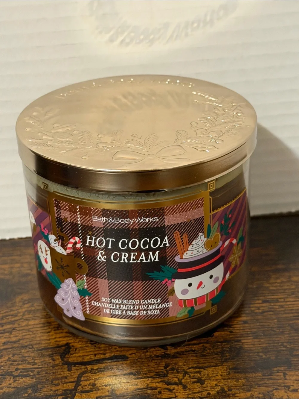 Bath & Body Works Hot Cocoa & Cream Soy Wax Candle, Marshmallow, Milk, Chocolate